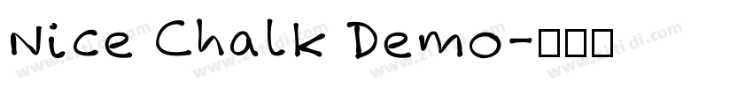 Nice Chalk Demo字体转换